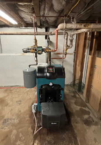 X-Press Energy oil boiler installation